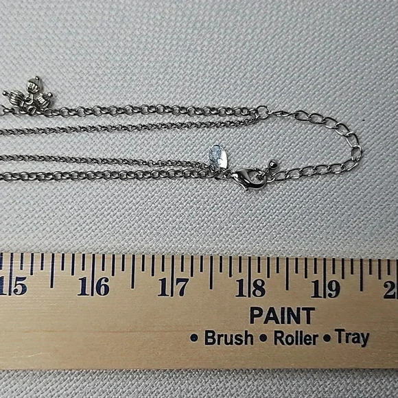 Lia Sophia Double-Stranded Long Silver Layered Necklace - Picture 13 of 13